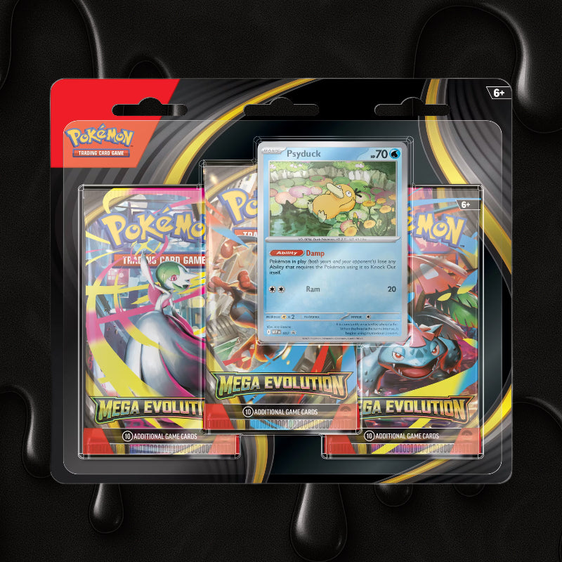 Mega Evolution Three-Booster Blister Pack - Psyduck Variant