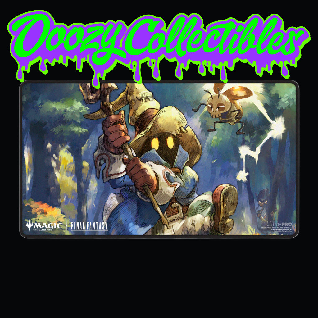 Final Fantasy Black Stitched Playmat – Premium Y